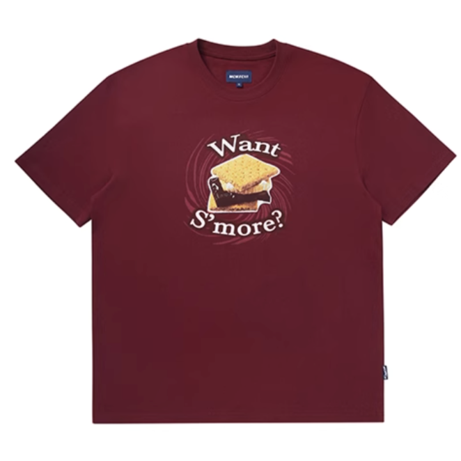 mcmxciii / FS-119 Bordeaux burgundy and chocolate chip cookies T-shirt