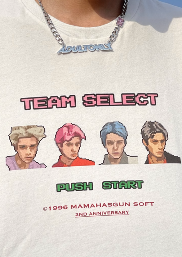 MamaHasGun / FS-121  game graffiti loose cotton T-shirts
