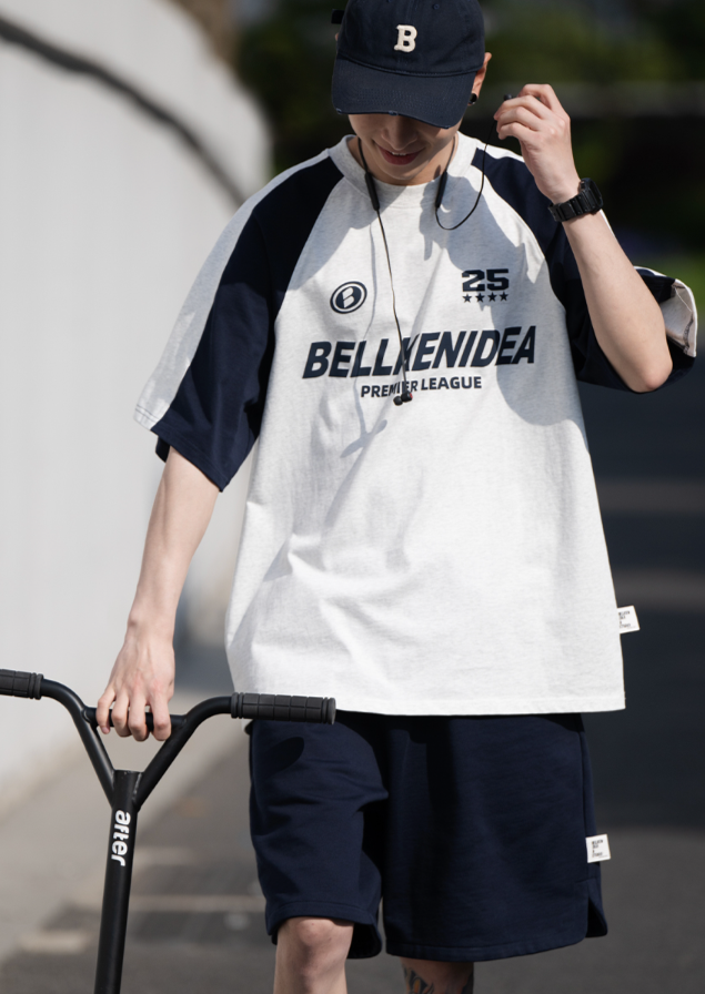 Bellken / FS-144 retro jersey loose sports  short sleeve