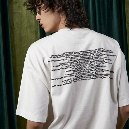 Mentmate FS-114 niche minimalist style English T-shirts
