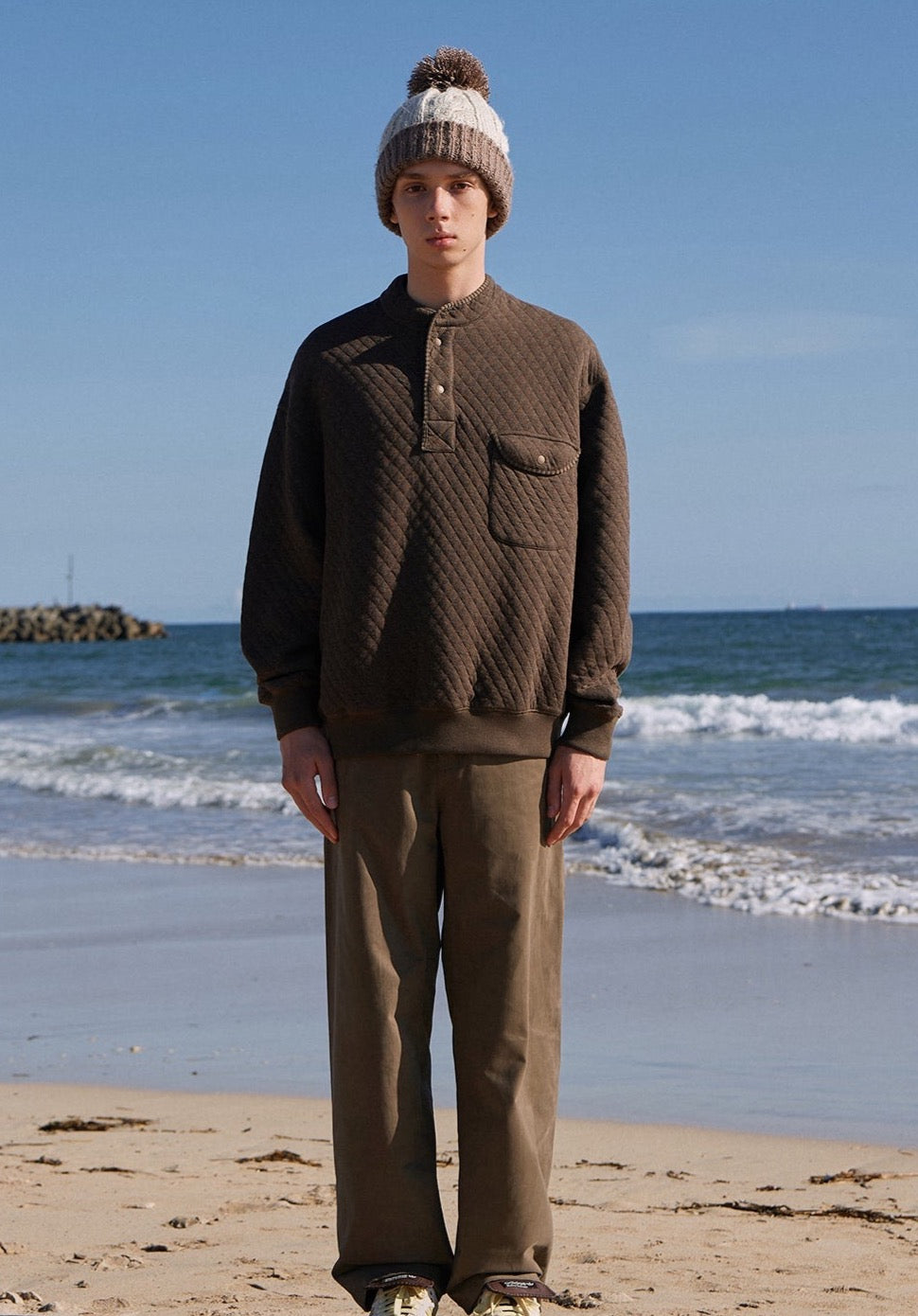 EVISTUB / FS-250 comfortable skinless collar sweater