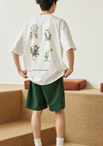 LR MADE / FS-165 Floral Digital Printed Short Sleeve T-Shirt