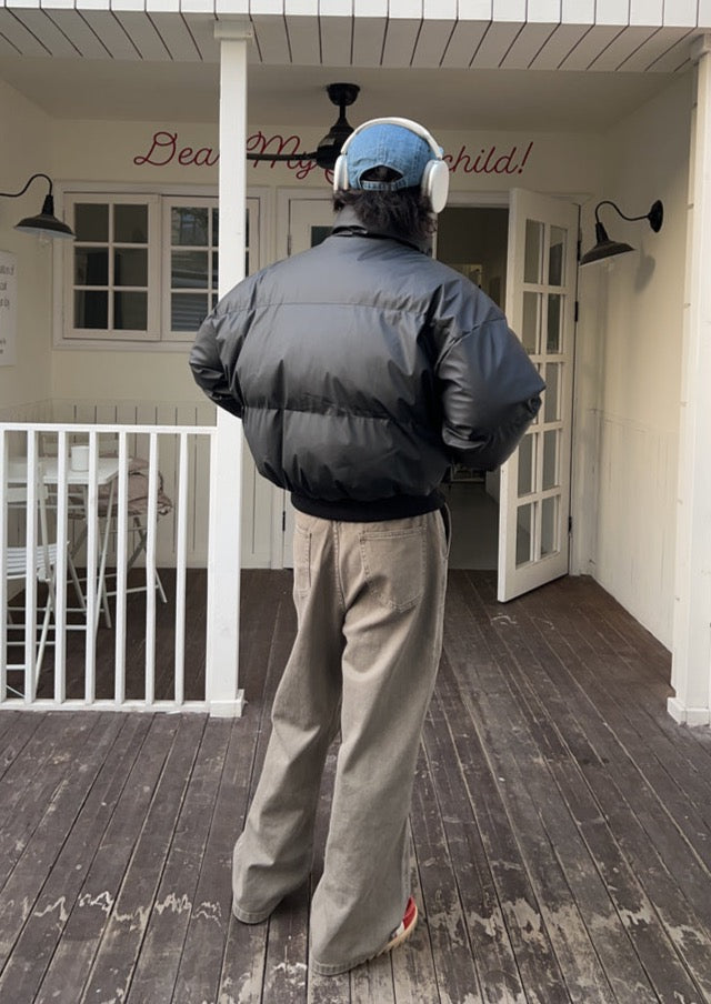 longroad / FS-248 retro PU cotton jacket