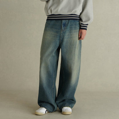 EviStub / FS-197 washed  distressed retro jeans