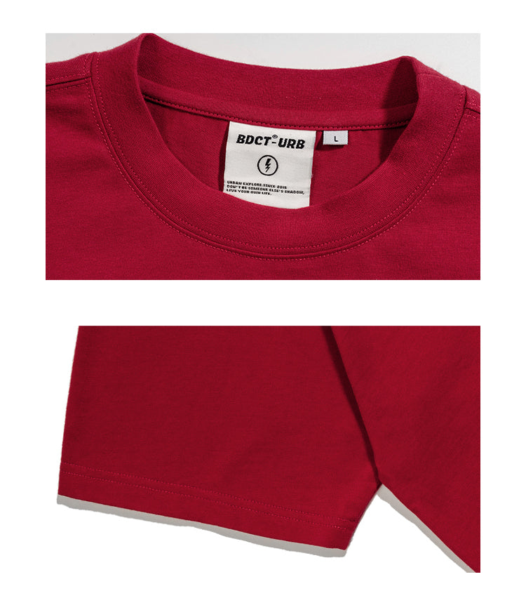 BDCT FS-086 social fear series Morse Code printed t-shirt
