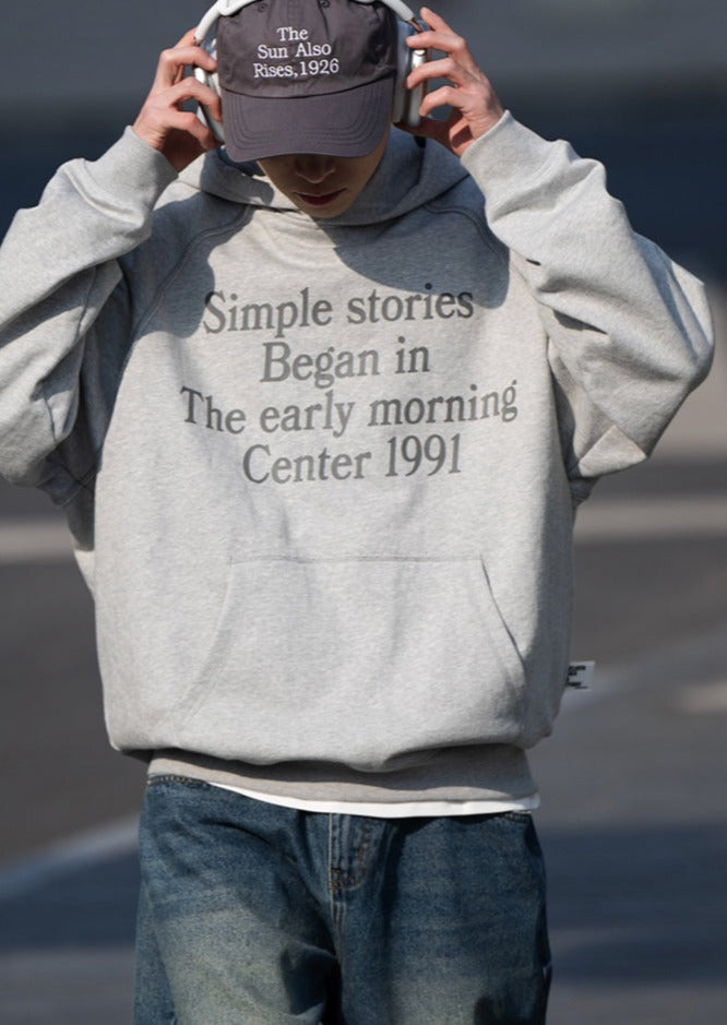BELLKENIDEA / FS-273 simple retro hooded sweatshirt
