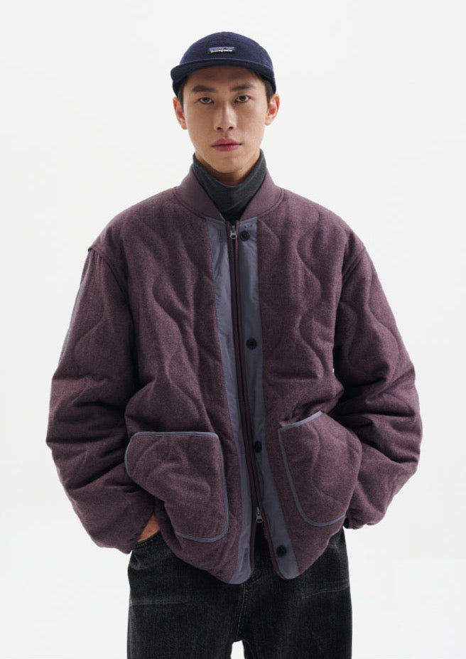 BUTTBILL / FS-258 retro woolen graphene jacket