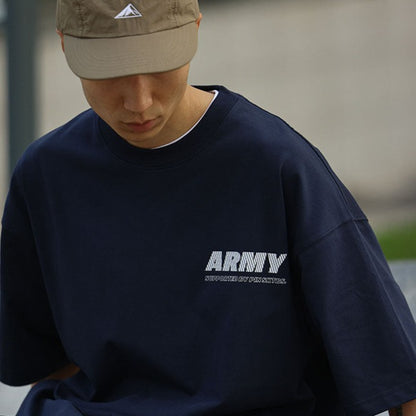 PINSKTBS / FS-095 ARMY slogan T-shirt