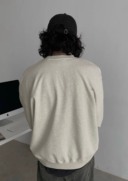 Inknots / FS-236 shoulder round neck boxy sweater