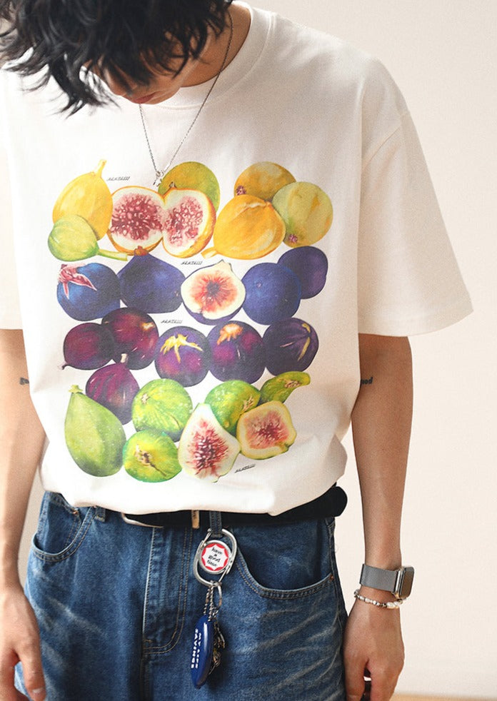 mcmxciii / FS-099 illustration of fruit short-sleeved T-shirt