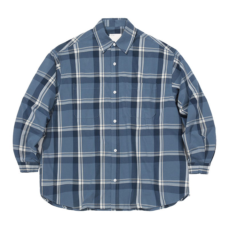 PINSKTBS / FS-020 Japanese Retro Blue Check Shirt