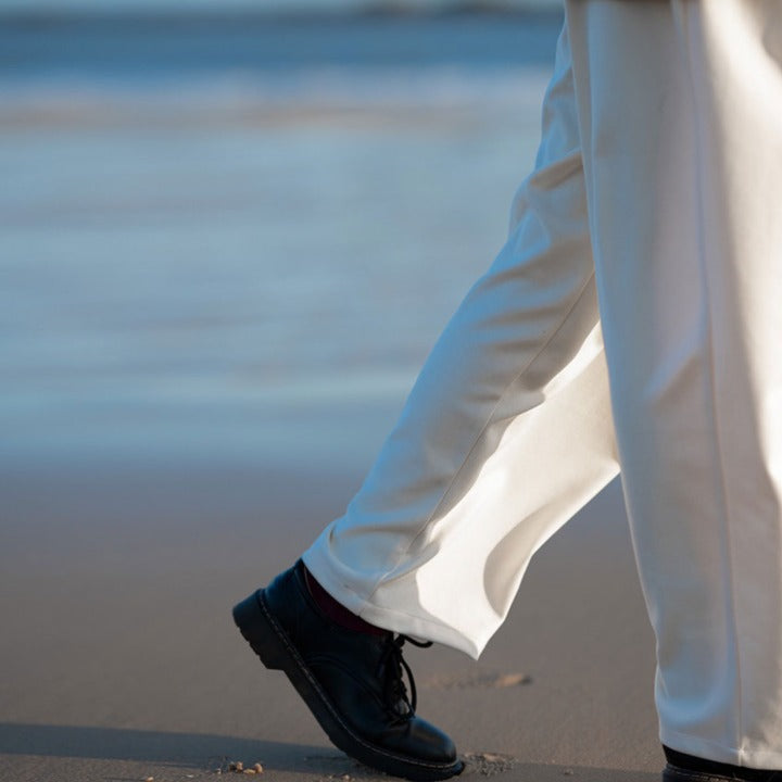 INWIND / FS-003 White Casual Dress Pants