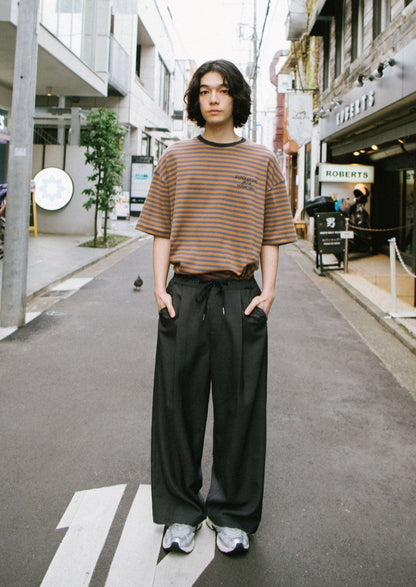 YOSHIYOYI / FS-047 डार्क ग्रे कैजुअल पैंट