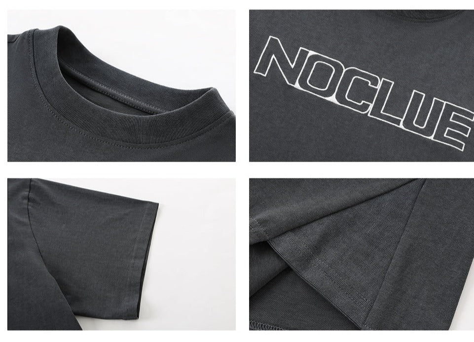 NOCLUE / FS-045 कढ़ाई वाली टी-शर्ट