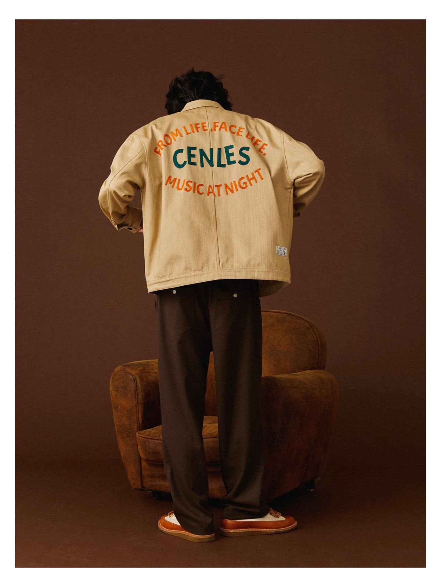 CENLES / FS-025 retro work VINTAGE jacket - FREE STACK
